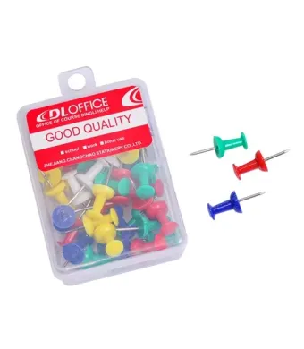 Set 40 pioneze PVC pentru panou de pluta – prindere sigura, culori diverse, En-gros