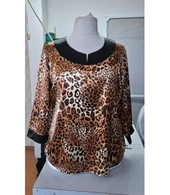 Bluza dama eleganta animal print-engros (36,38,40,42)