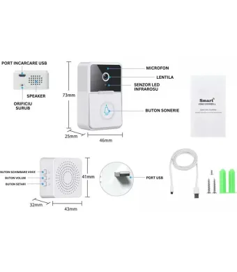 Sonerie WiFi camera microfon ENGROSS