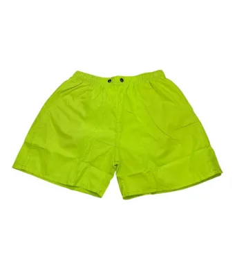 Pantaloni tip short de baie pentru barbati, culori combinate, cu buzunar si plasa in interior, 100% poliester, En-gros