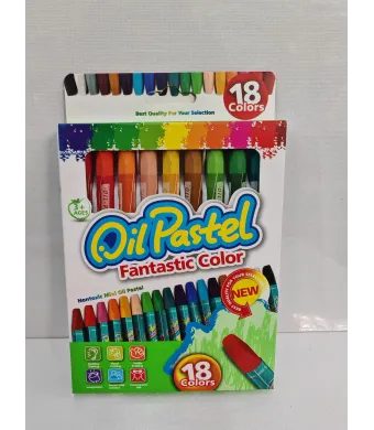 Set Creioane Cerate Colorate DilPastel – 18 Culori, Non-toxice (Vânzare en-gros)