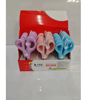 Set Foarfece de Precizie cu Mâner de Plastic – Diverse Culori, 24 Bucăți – Vânzare Engros
