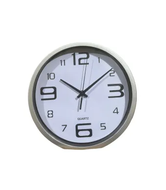 Ceas de perete cu baterie R6 (AA), design clasic, silențios, precizie ridicată, ideal pentru casă, birou sau scoală