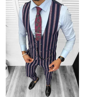Compleu barbati elegant engros Pantaloni + Vesta