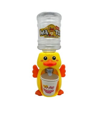 Dispenser de apa mini pentru copii – jucarie educativa in forma de rata, 30cm, din plastic, En-gros