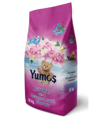 Detergent de rufe Engros pudra Yumos Trandafir, Color, 10 Kg