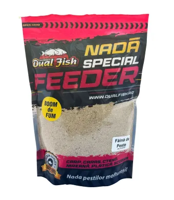 BOOM DE FUM NADA SPECIAL FEEDER, AROMA DE FAINA DE PESTE, 1KG, DUAL FISH