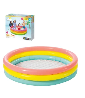 Piscina Gonflabila pentru Copii, Intex 1.68m x 46cm Multicolora Engros