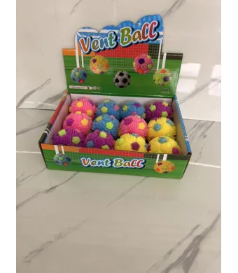 Jucărie Vent Ball En-gros – Minge Antistres Colorată cu Textură Moale – Set 12 Bucăți