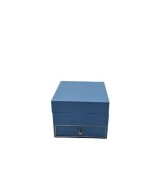 Cutie pentru bijuterii bleu 11cm x 11cm x8.5cm engros