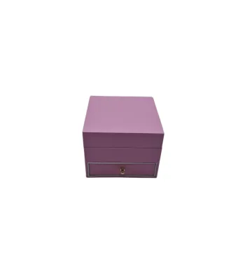 Cutie pentru bijuterii roz 11cm x 11cm x8.5cm engros