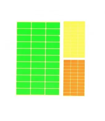 Etichete colorate pe coala, 50/set, Engross
