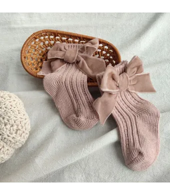 Sosete elegante pentru fetite, Carmen - Rose Pink, marime S(6-12 luni), bumbac + elastan