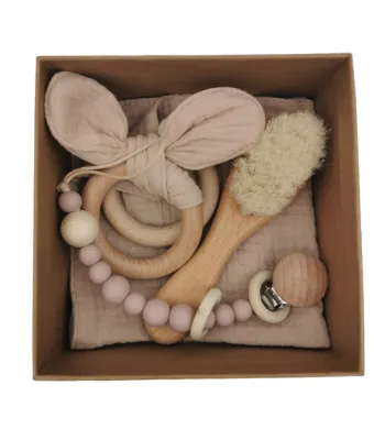 Set cadou nou-nascut, Baby First Gift - Rose Pink