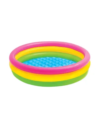 Piscina Gonflabila pentru Copii 90x23cm, cu Podea Gonflabila Multicolora Engros