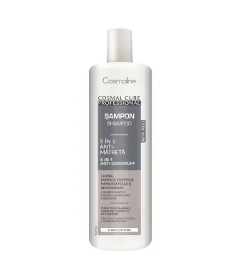 Sampon Anti-Matreata Engros Cosmaline Professional 5 in 1 cu mentol si carbune - 500 ml
