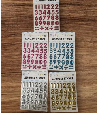 Stickere 3D Cifre și Simboluri – 24x17 cm, diverse culori,En-gros
