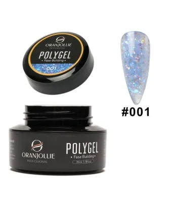 Polygel glitter 001 35g Oranjollie