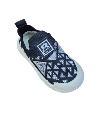 Espadrile pentru Copii, Engross, Material textil, Talpa Usoara, 6/set, marimi 27-32, model tip crosetat, Negru