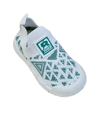 Espadrile pentru Copii, Engross, Material textil, Talpa Usoara, 6/set, marimi 27-32, model tip crosetat, Verde