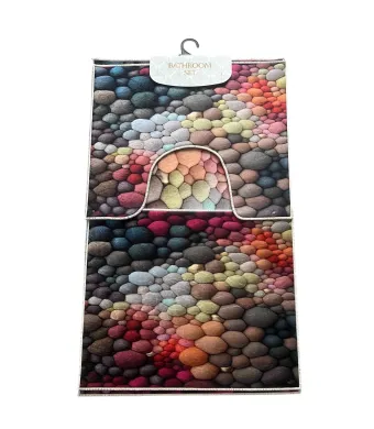 Set covoare baie 3 piese, antiderapante, 100x60, 50x60, 50x60 cm Engros (1 buc)