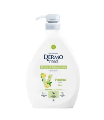 Sapun lichid Dermomed Engros, cu lime, ingrijire delicata, hidratare, 1000ml/6buc