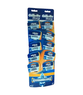 Aparate de ras  Engros Gillette Blue3 - 10buc Card