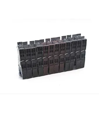 Carlige de rufe Engros, din plastic negre -24buc /144buc