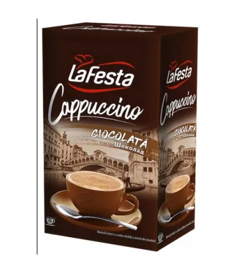 Cappuccino cu ciocolata, La Festa, 125 gr.10 bucati / cutie
