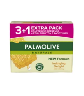 Sapun Solid Palmolive Engros Naturals Milk&Honey, 4 buc x 90 g