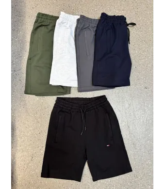 PANTALONI SCURT DE BARBAT MARIM MICA (NEGRU)