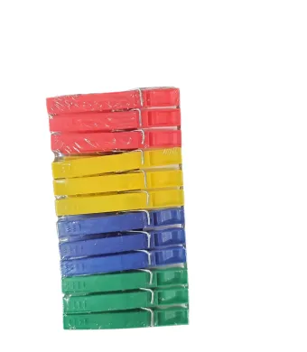 Set 24 Cârlige Rufe din Plastic, Multicolore, 7 cm, En-gros
