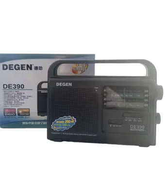 Radio Portabil DE390 DSP, FM/AM/SW, Tehnologie DSP, Iluminare Economică, Alimentare cu Baterii sau Externă, Compact și Sensibilitate Ridicată engross
