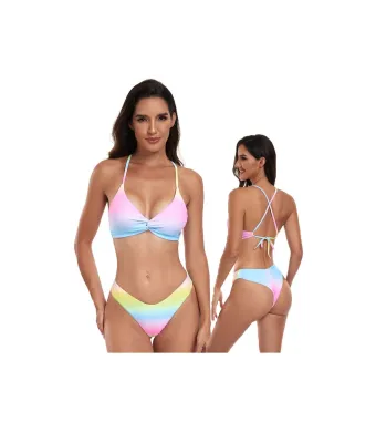 Costum de baie pentru Dama, Engross, marimi 36-44, 5buc/serie, Slip Brazilian, Sutien reglabil , Multicolor
