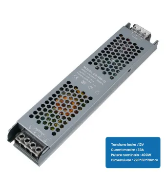 Sursa de Alimentare Premium, 12V, 33.3A, Putere 400W, ElectroAZ Engros