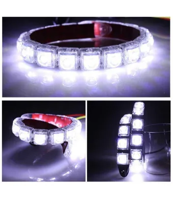 Set Lumini Auto Led DRL, Flexibile, Universale,  2 X 8 , 12V - 8W Engros