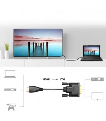 Cablu Video HDMI la DVI D 24+1 / 1,5m Engros