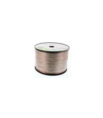 Cablu pentru Difuzoare Audio, Profesional, Bifilar 2x2.5, Rola 100m, Transparent Engros