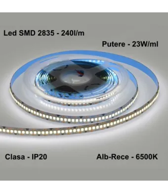 Banda 1200 Led SMD, 115W, 5m, Alb-Rece Engros