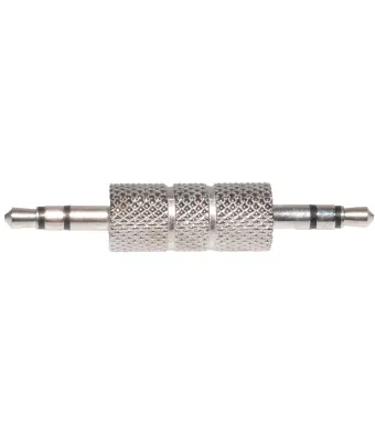 Adaptor Jack 3,5mm Tata-Tata, Argintiu Engros