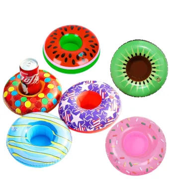 Suport pentru Bauturi 12/set Gonflabil, 19x19cm Diferite Modele Engros
