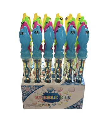 Baghetă Iribal cu mâner Delfin 24/set,engros,color mixt 36x4cm