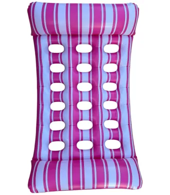 Saltea Gonflabila ENGROSS pentru Plaja si Piscina, Alb-Roz, 120CM x 70CM