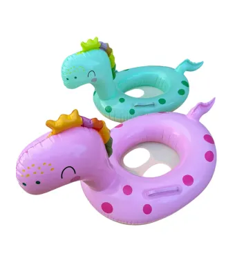 Colac gonflabil Dinozaur, 70 cm – Verde, Roz, Engross