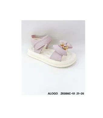 Sandale pentru Fete din Piele ecologica, cu Arici, Talpa usoare, Comode, Engross, Marimi 21-26, 8buc/set, Lila