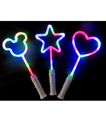 Baghete Magice 40 cm cu Lumină și Muzică – Forme Amuzante pentru Copii,En-gros