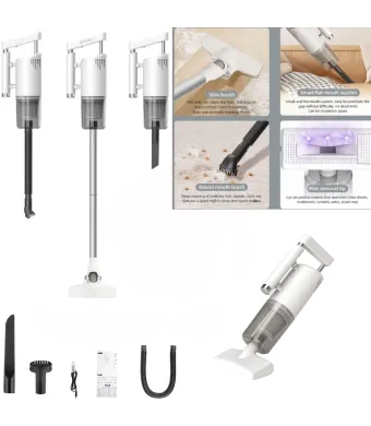Aspirator Portabil de Mână 117cm Fără Fir 4 in 1, pentru Curățare Umedă și Uscată 120w, cu Incarcare USB Engros