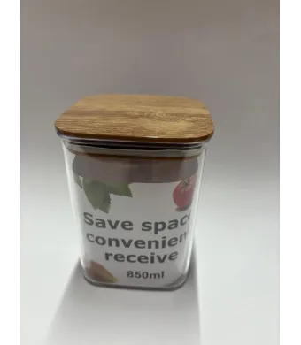 Recipient de depozitare alimentar, 850 ml, cu capac, caserolă plastic transparentă, En-gros