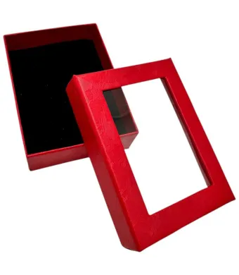 Cutie pentru Bijuterii Rosie 6.5x8.5cm – Organizator Compact si Elegant pentru Inele, Cercei si Accesorii, En-gros