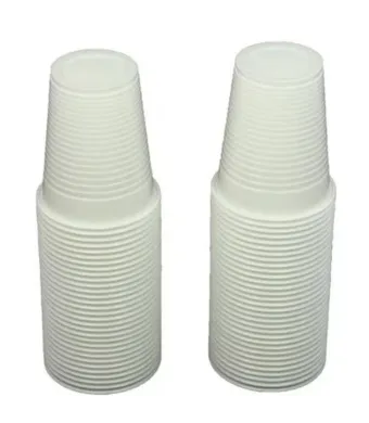 Pahare unica folosinta, albe 200 ml 30X100 /30buc